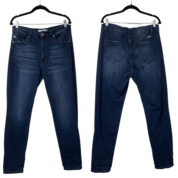 KanCan Denim - Kancan Jeans Size 31 12 High Rise Dark Wash Stretchy Ankle Skinny Non-Distressed